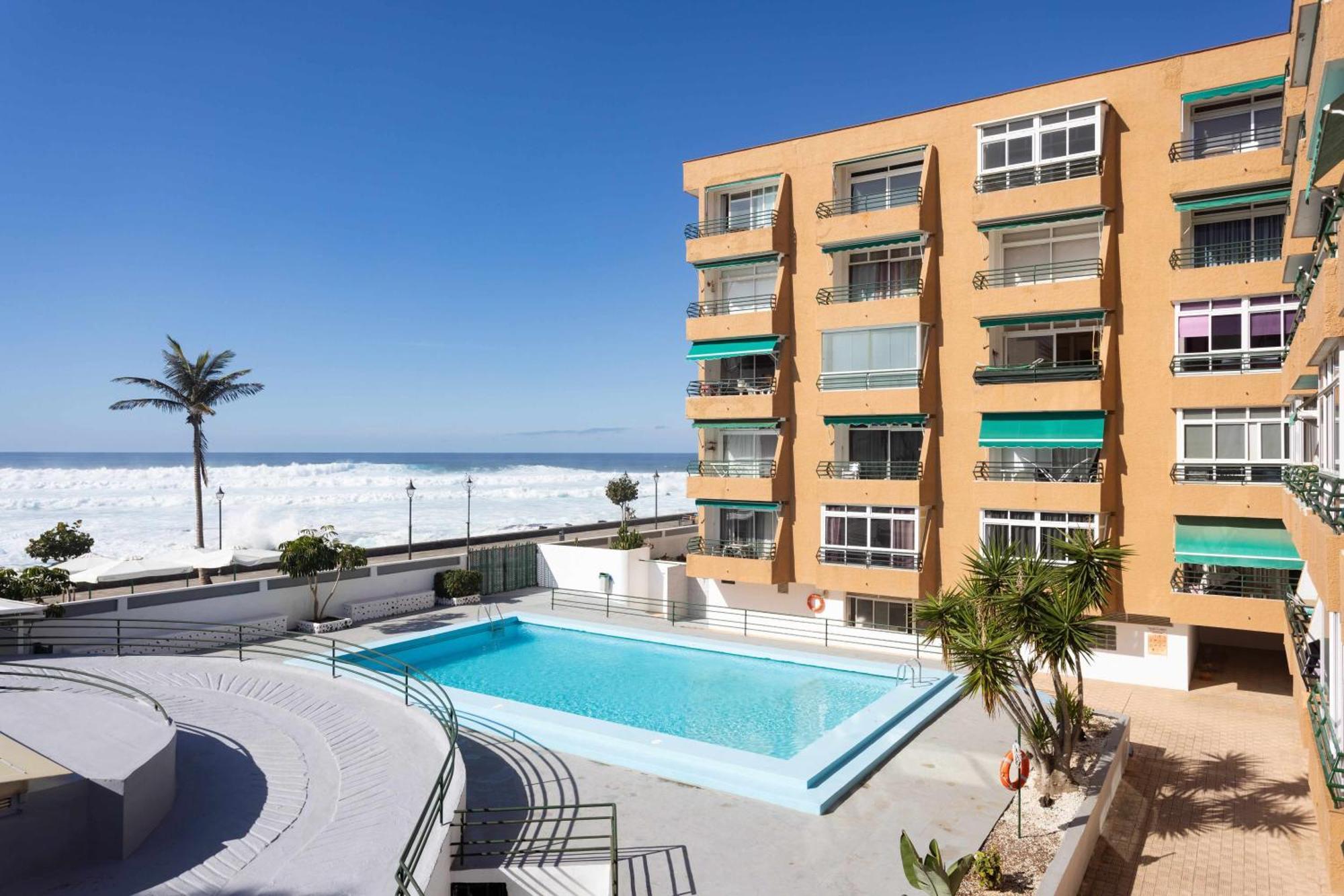 Estudio Oceano Indico Con Piscina Y Mar Y Vistas Lägenhet Santa Cruz de Tenerife Exteriör bild